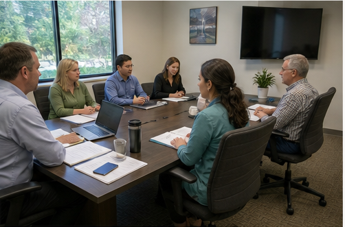 Practice leaders comparing medical billing services in Cincinnati, OH